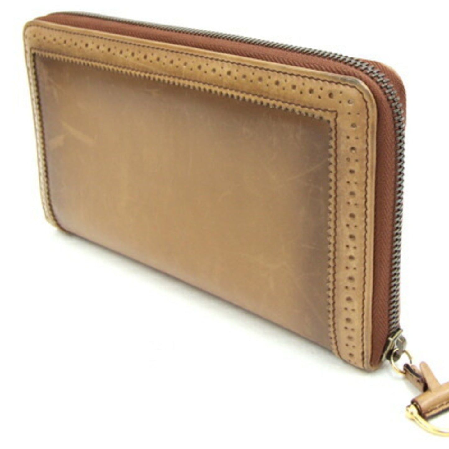 Gucci Brown Leather Long Wallet (Bi-Fold) ( )