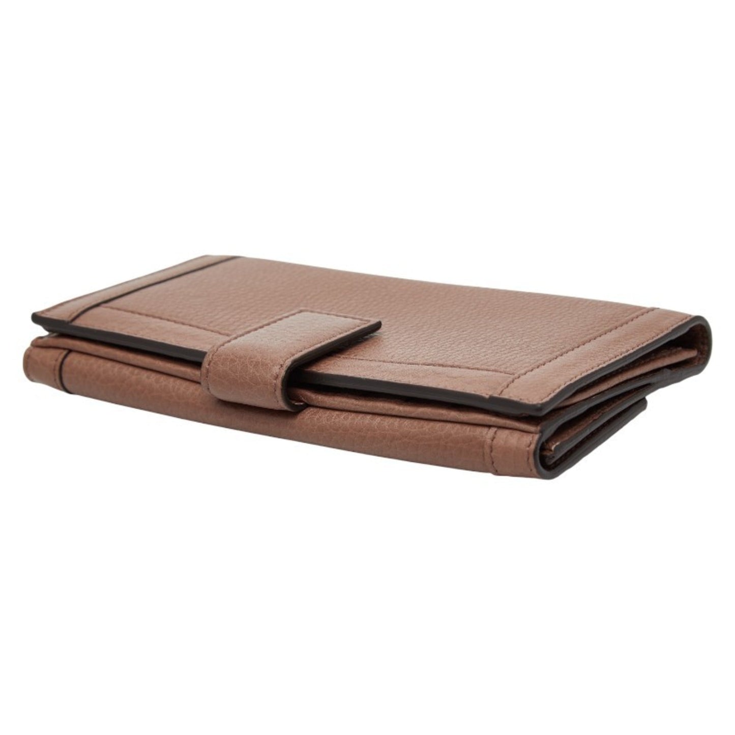 Gucci Brown Canvas Leather Long Wallet (Bi-Fold) ( )