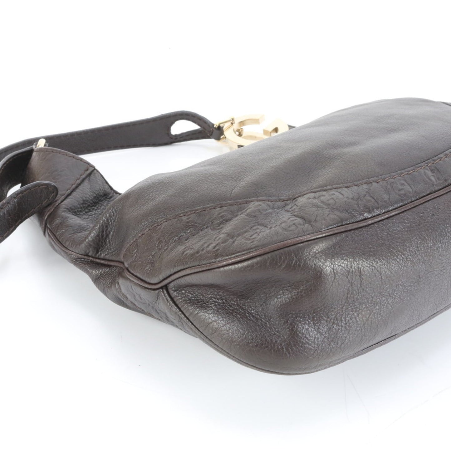 Gucci Brown Leather Shoulder Bag ( )