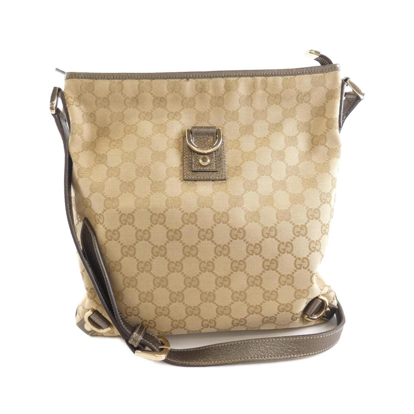 Gucci Leather Canvas Shoulder Bag