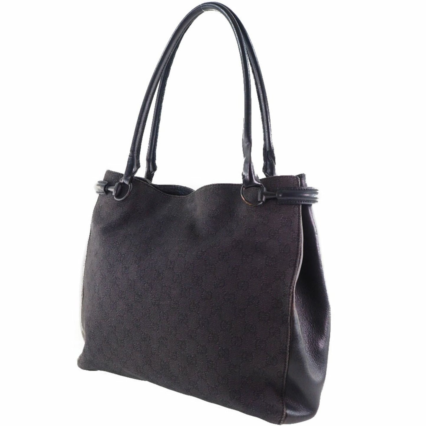Gucci Lou Leather Canvas Tote