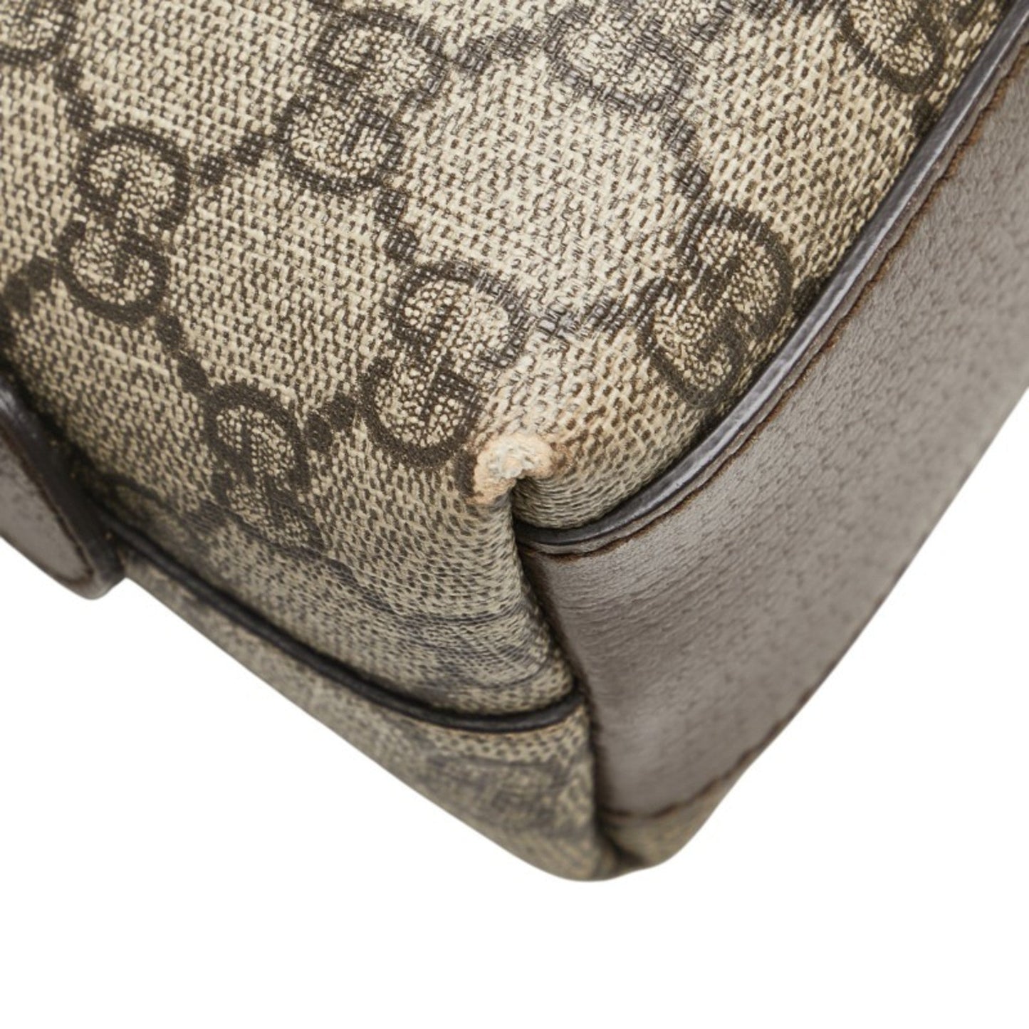Gucci Ophidia Beige Brown Pvc Leather Shoulder Bag ( )