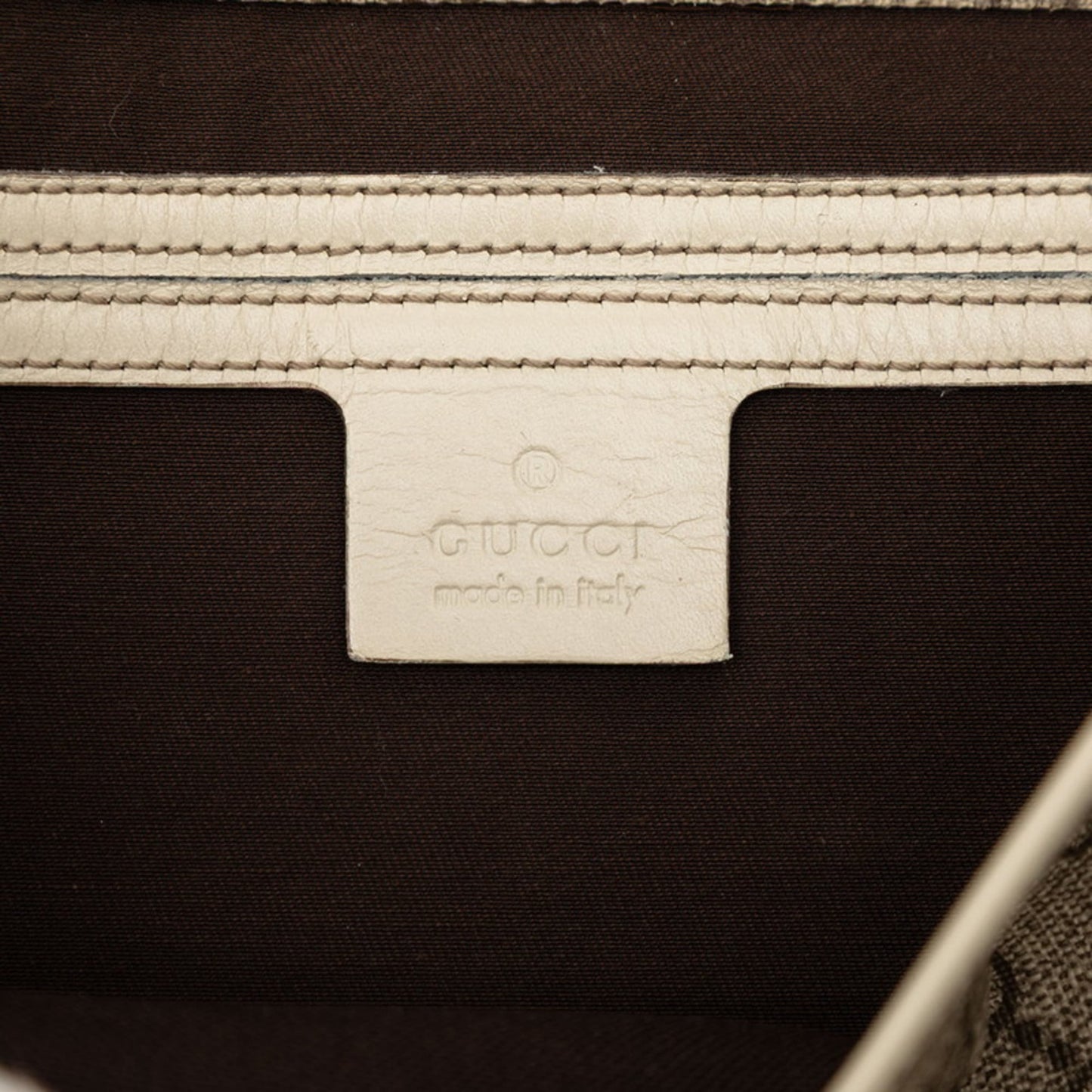 Gucci Beige White Pvc Leather Shoulder Bag ( )