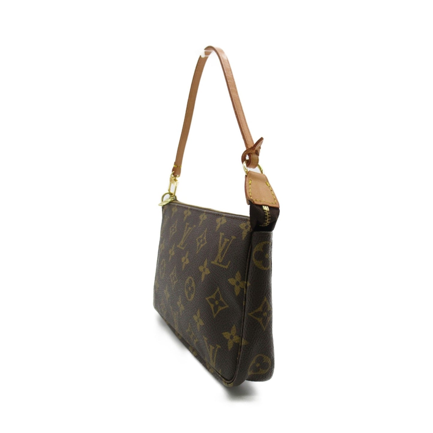 LOUIS VUITTON Pochette Accessoires Accessory Pouch Brown Monogram PVC coated canvas Clutch