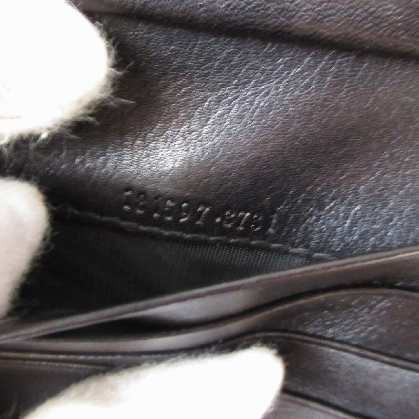 Gucci Black Gg Canvas Leather Wallet (Tri-Fold) ( )