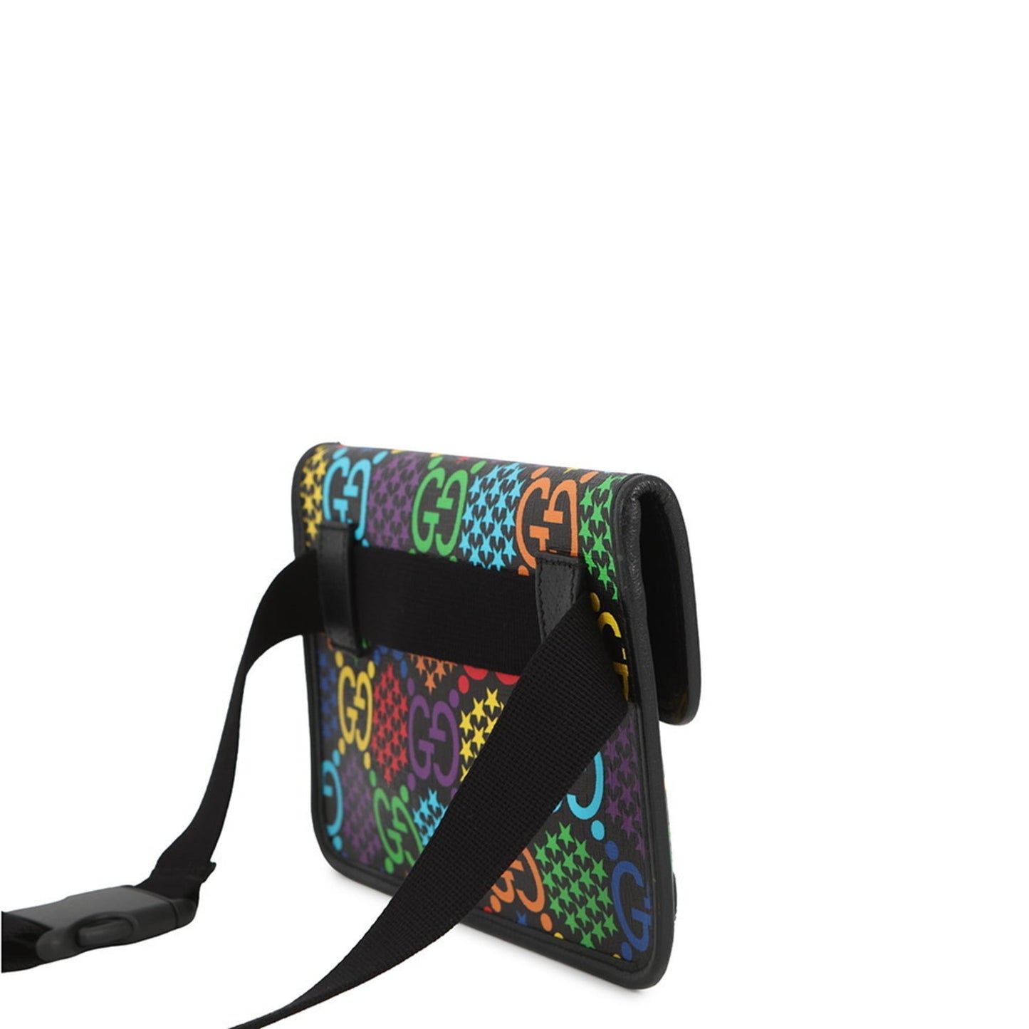 Gucci Black Multi-Color Pvc Sling Bag ( )