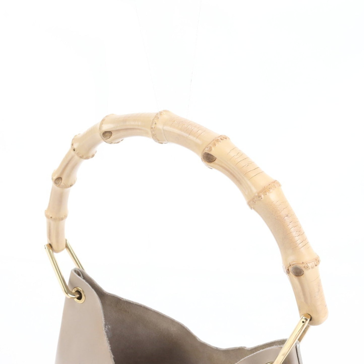 Gucci Grayish Leather Pouch Shoulder Bag ( )