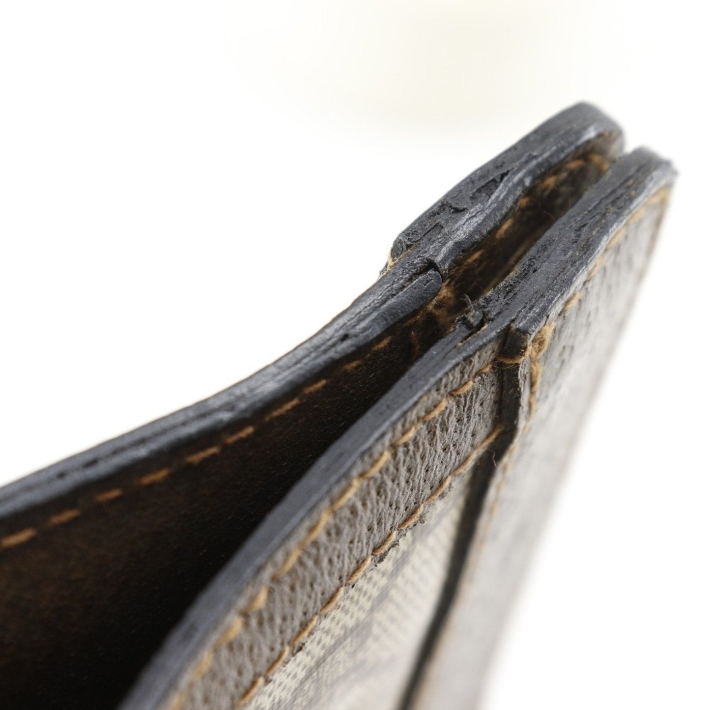 Gucci Brown Gg Plus Leather Clutch Bag Pouch ( )