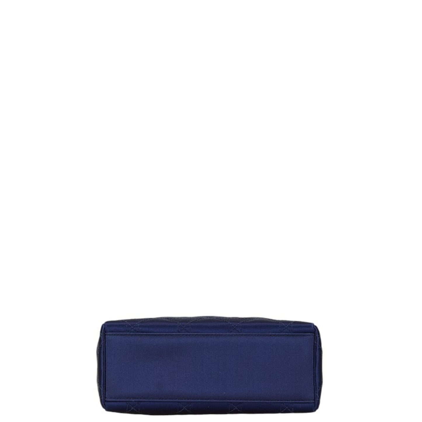 Christian Dior Navy Satin Plastic Handbag ()