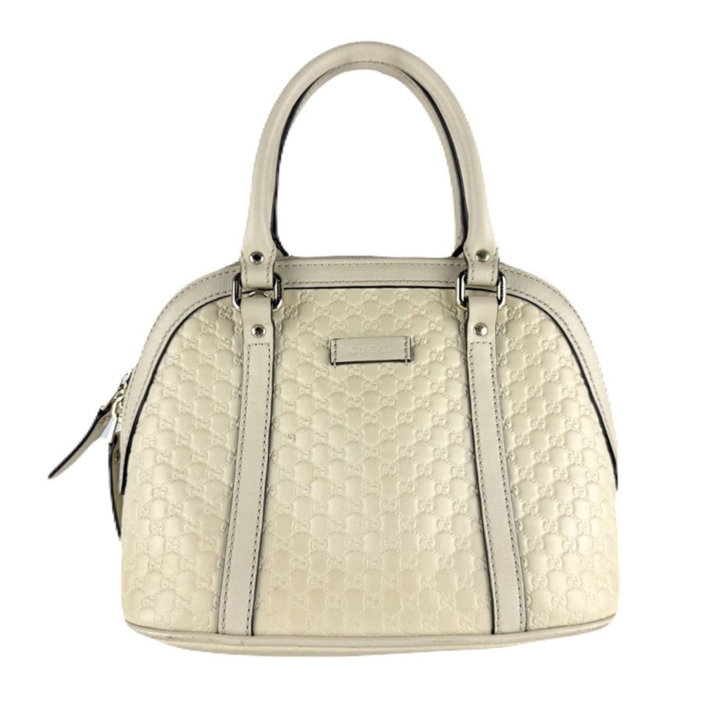 Gucci Ivory Leather Handbag Shoulder Bag ( )