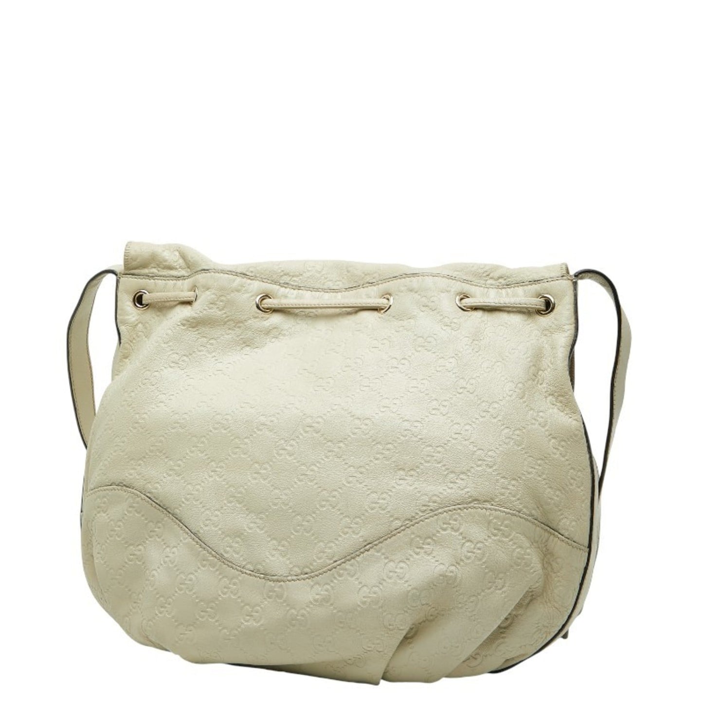 Gucci Ivory White Leather Shoulder Bag ( )