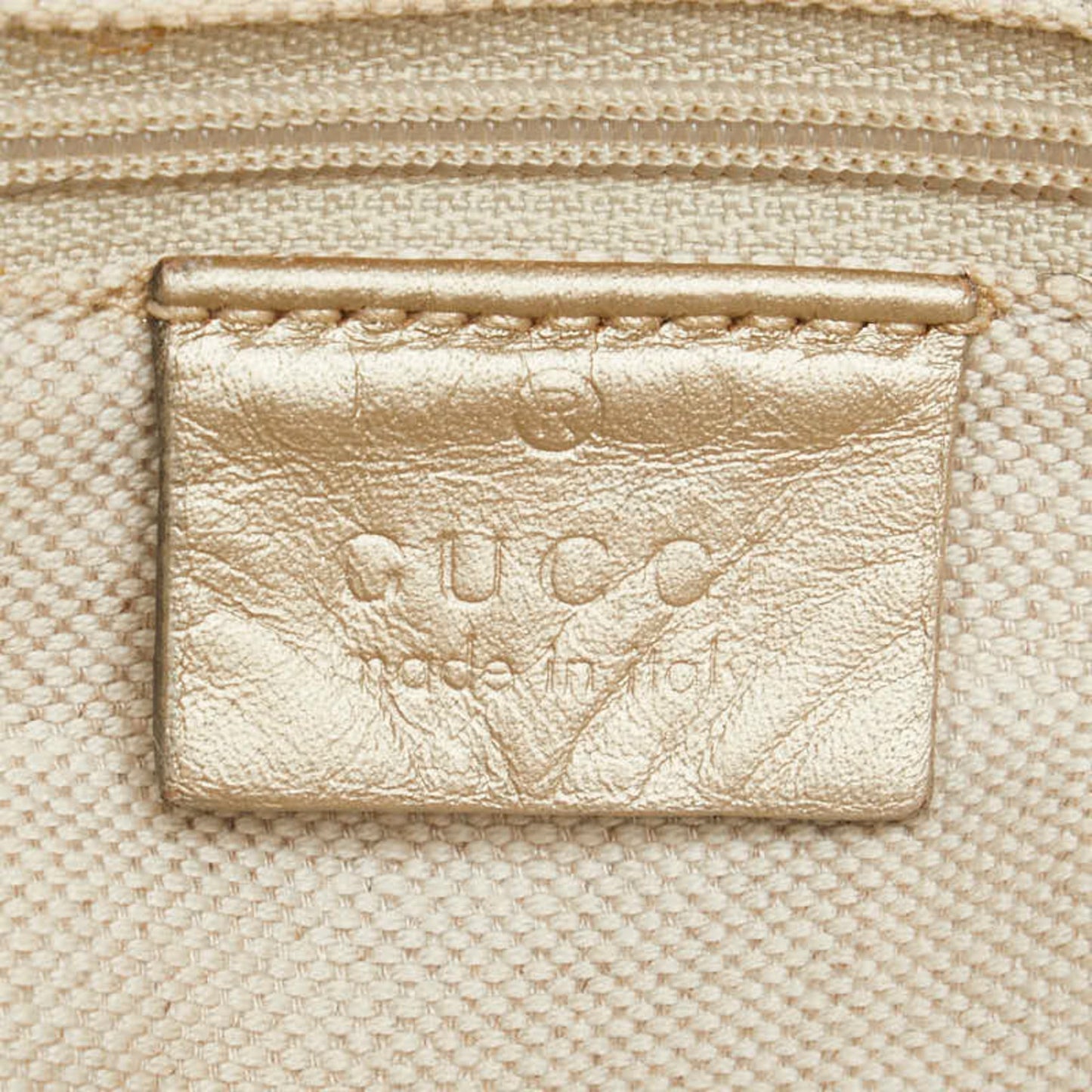 Gucci Gg Canvas Beige Champagne Gold Gg Canvas Leather Handbag Shoulder Bag ( )