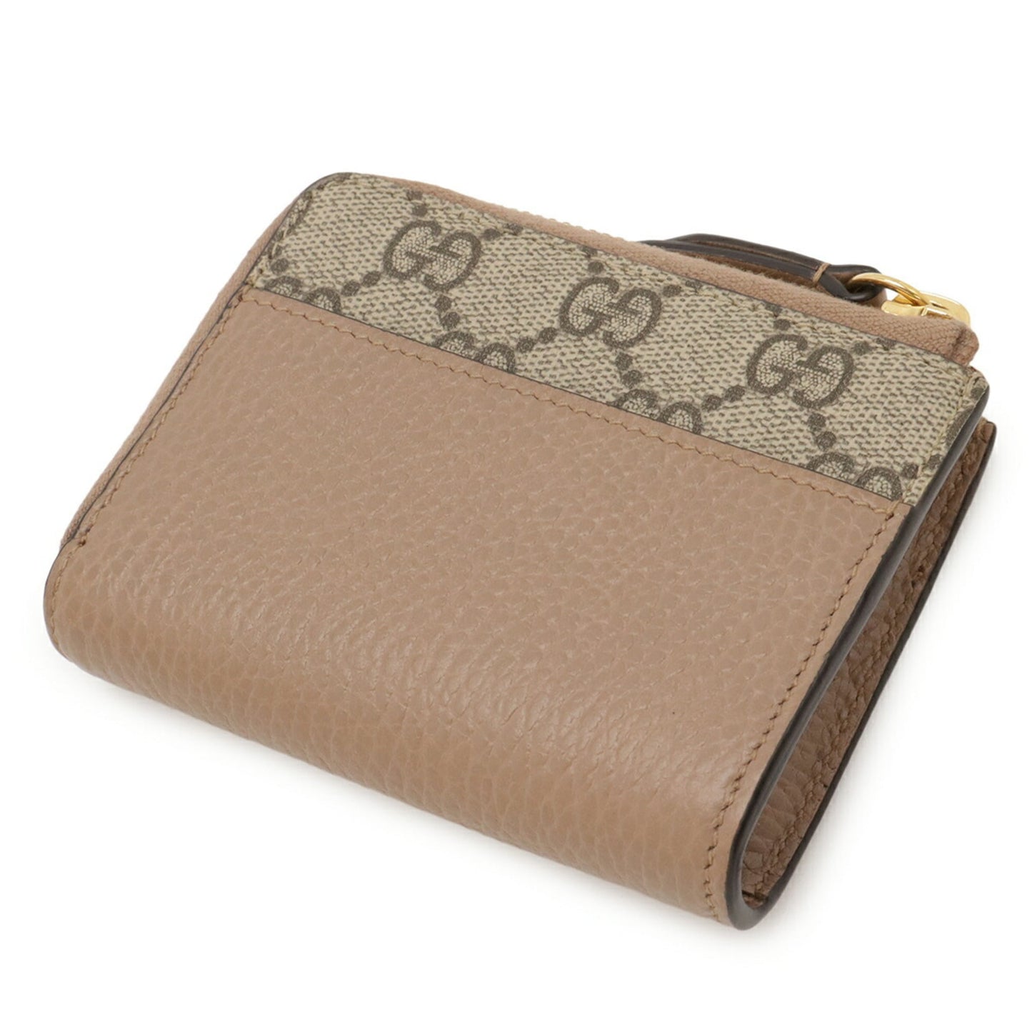Gucci Gg Supreme Beige Pink Beige Gg Supreme Leather Coin Purse/Coin Case ( )
