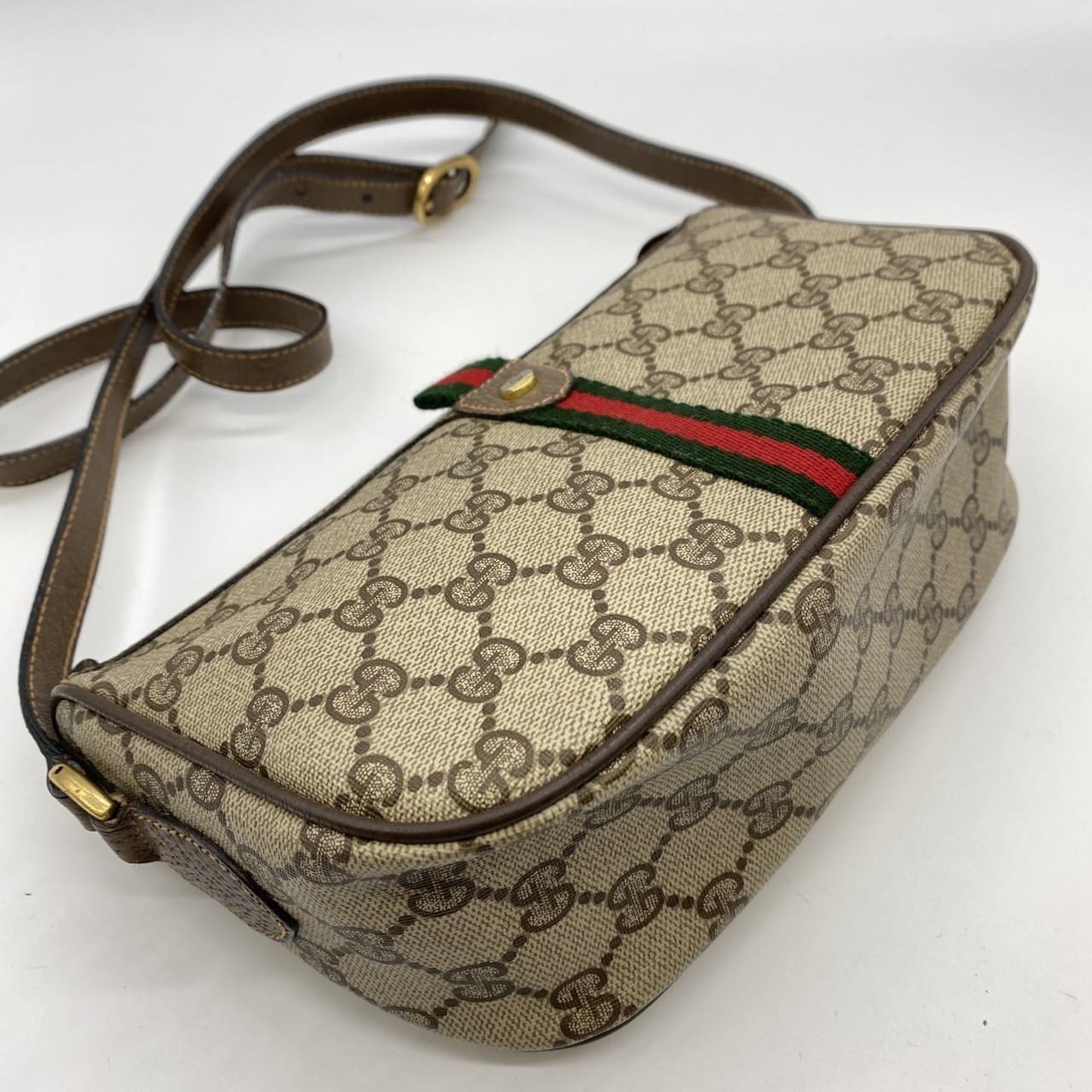 Gucci Sherry Line Beige Gg Supreme Shoulder Bag ( )