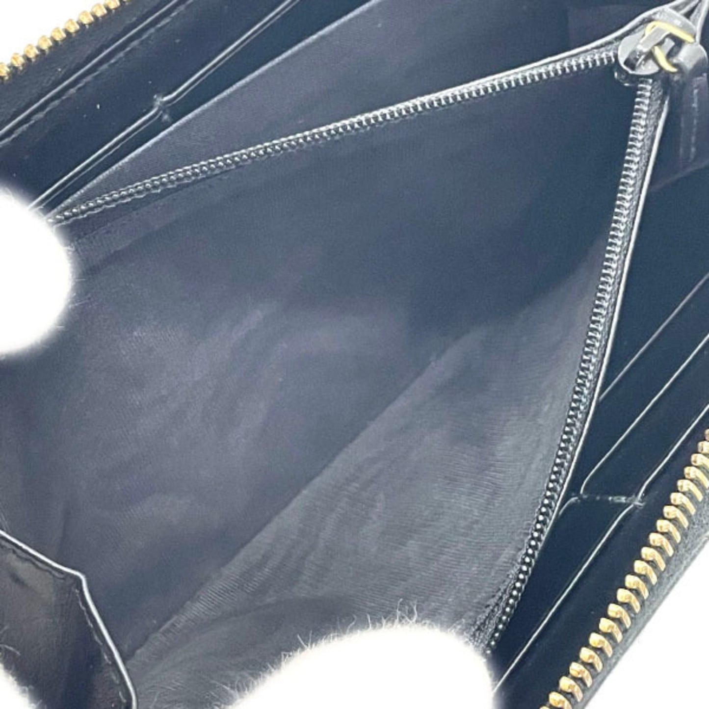 Gucci Black Leather Long Wallet (Bi-Fold) ( )