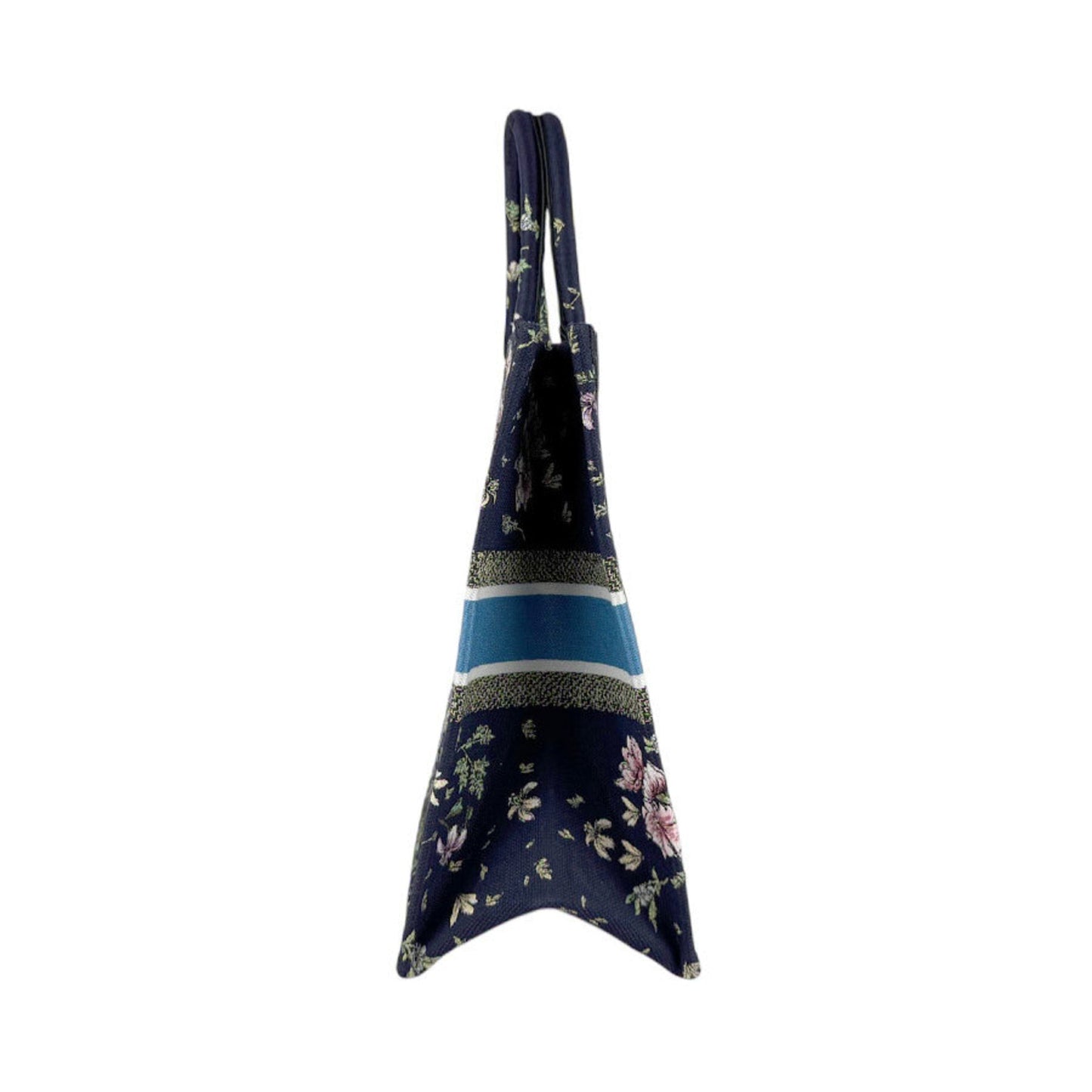Christian Dior Multi-Color Navy Canvas Shoulder Bag ()