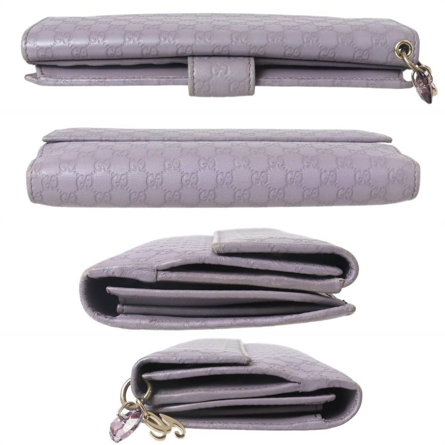 Gucci Purple Gray Long Wallet (Bi-Fold) ( )