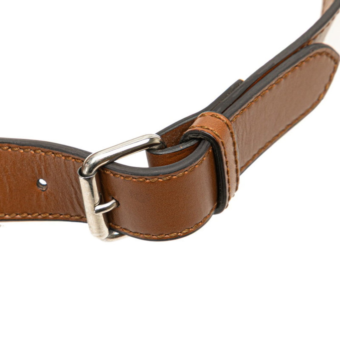 Gucci Beige Brown Canvas Leather Shoulder Bag ( )