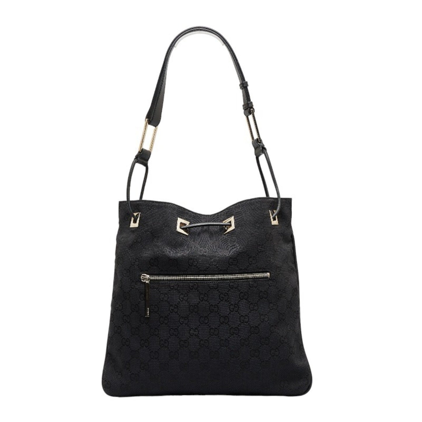 Gucci Leather Canvas Shoulder Bag