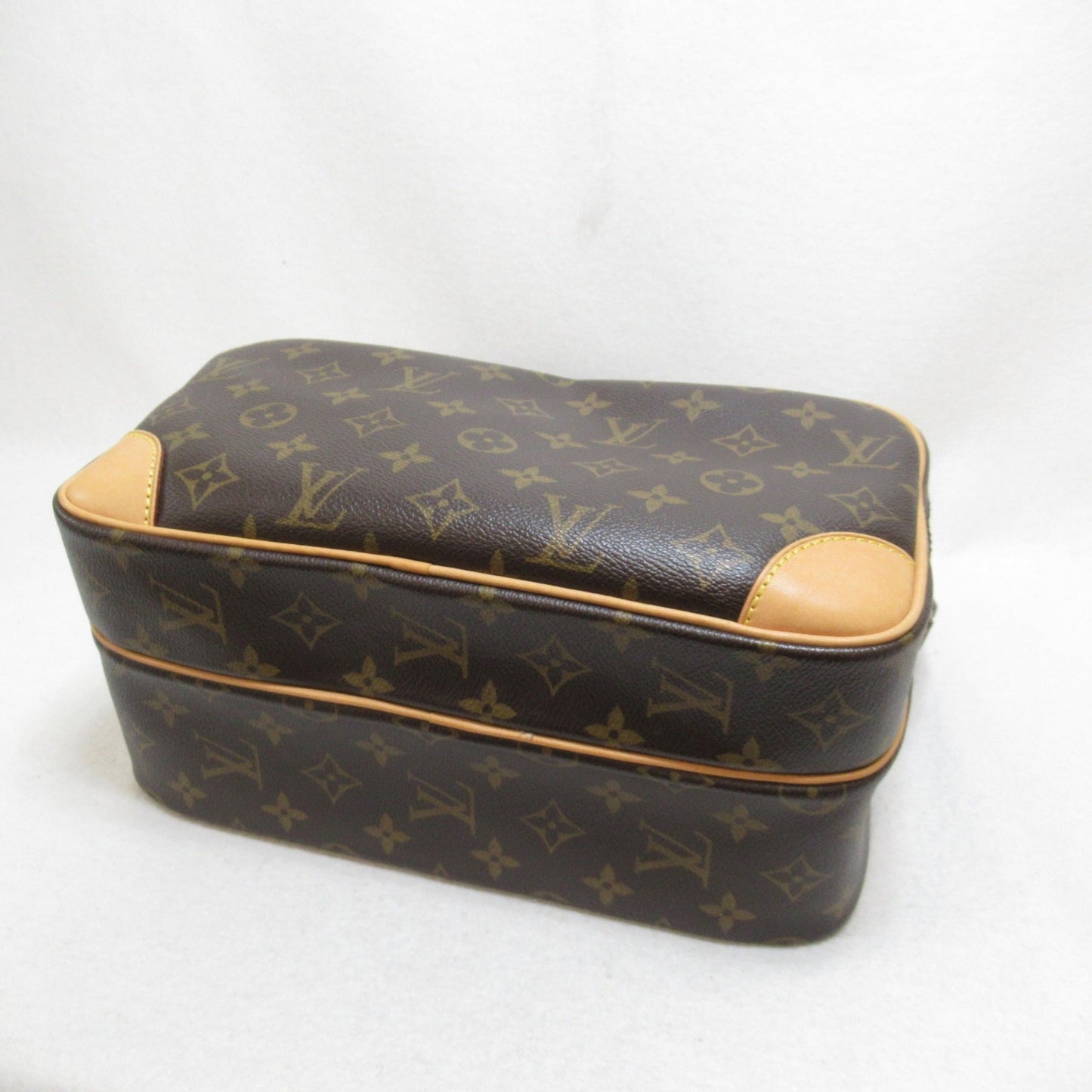 LOUIS VUITTON Nile Shoulder Bag Brown Monogram PVC coated canvas