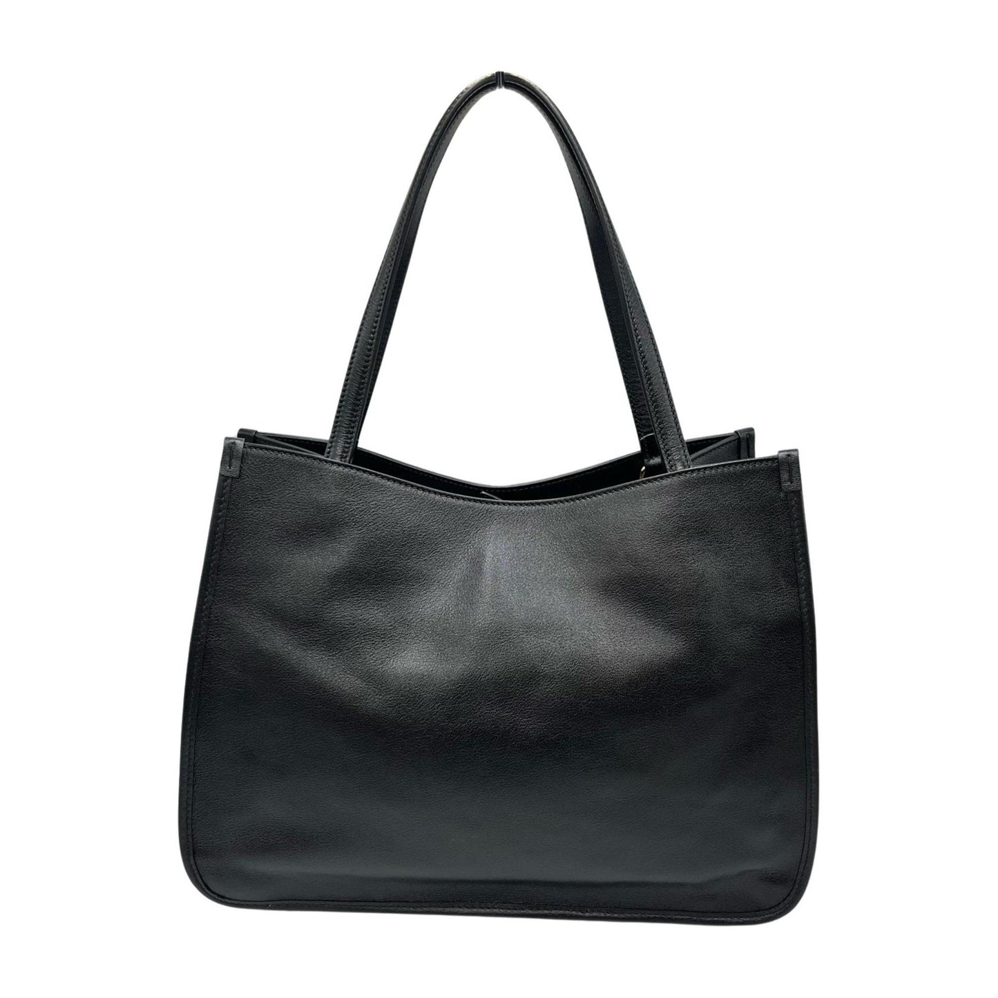 Gucci Black Leather Tote Bag ( )