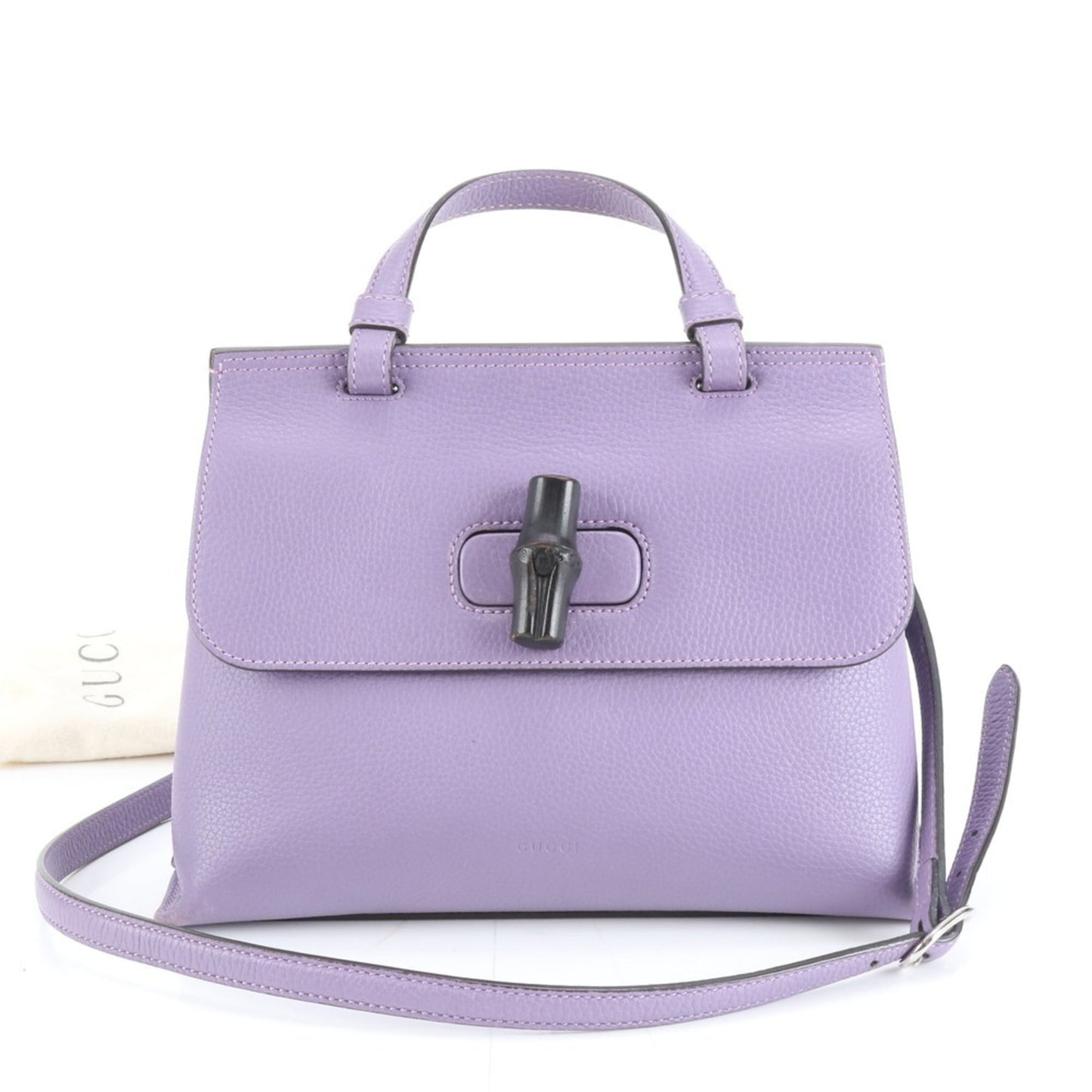 Gucci Purple Leather Handbag ( )