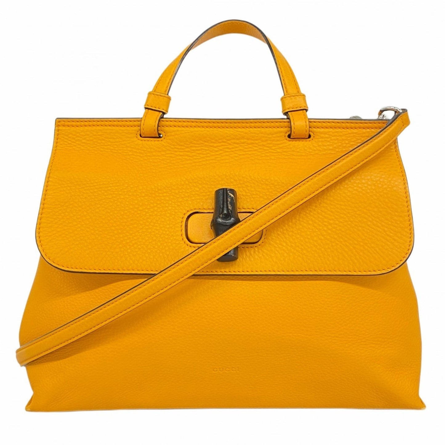 Gucci Orange Leather Handbag ( )