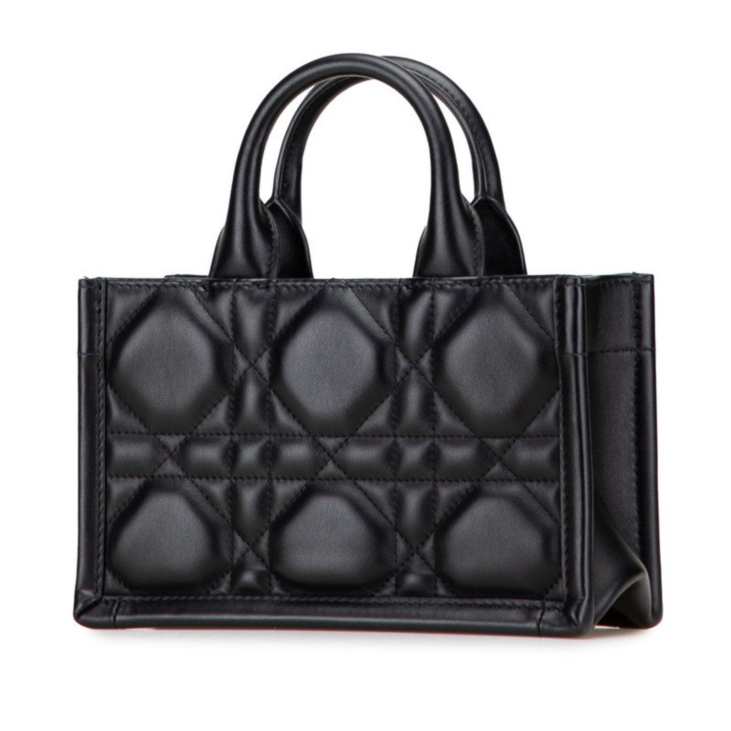 Christian Dior Black Leather Handbag Shoulder Bag ()