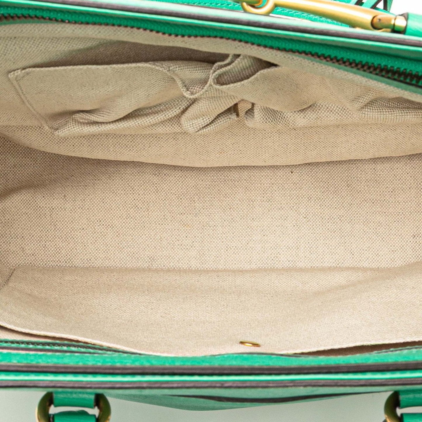 Gucci Green Leather Handbag Shoulder Bag ( )