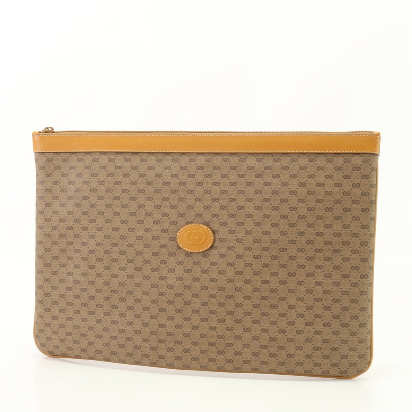Gucci Leather Canvas Clutch