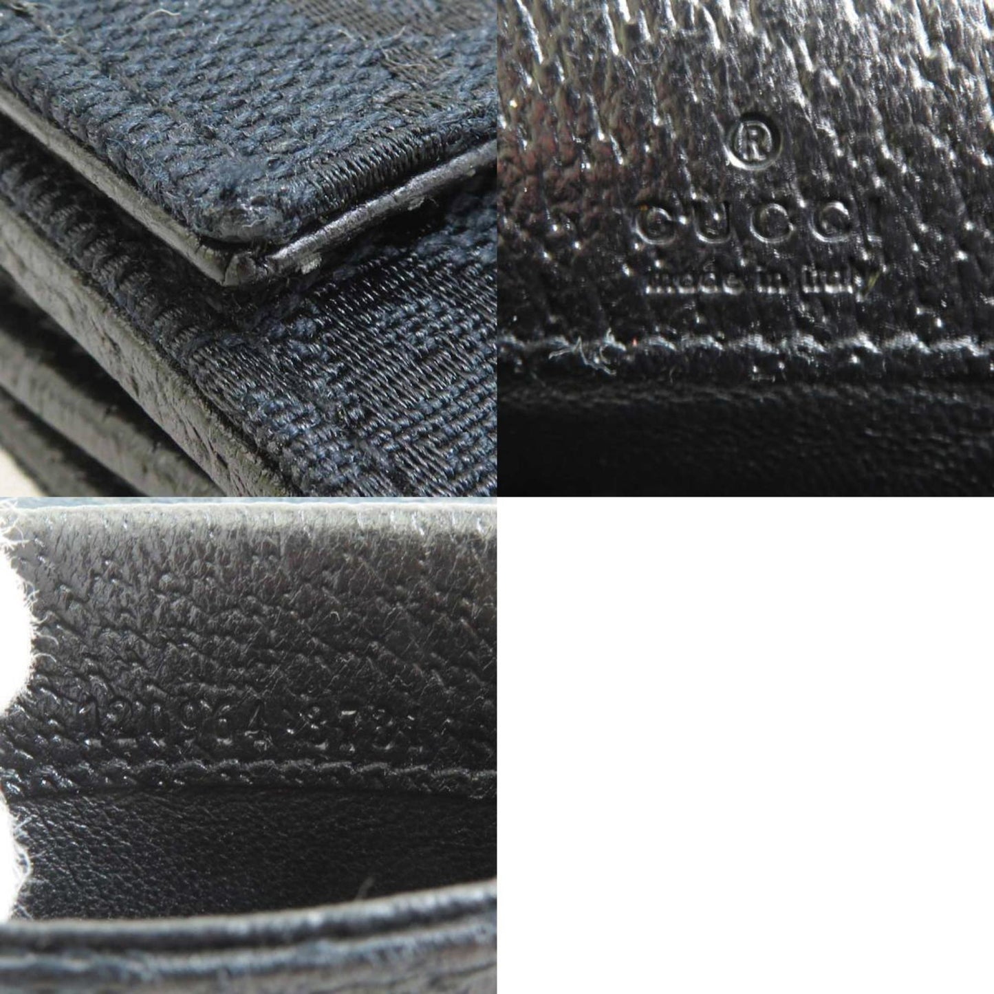 Gucci Black Gg Canvas Coin Purse/Coin Case ( )
