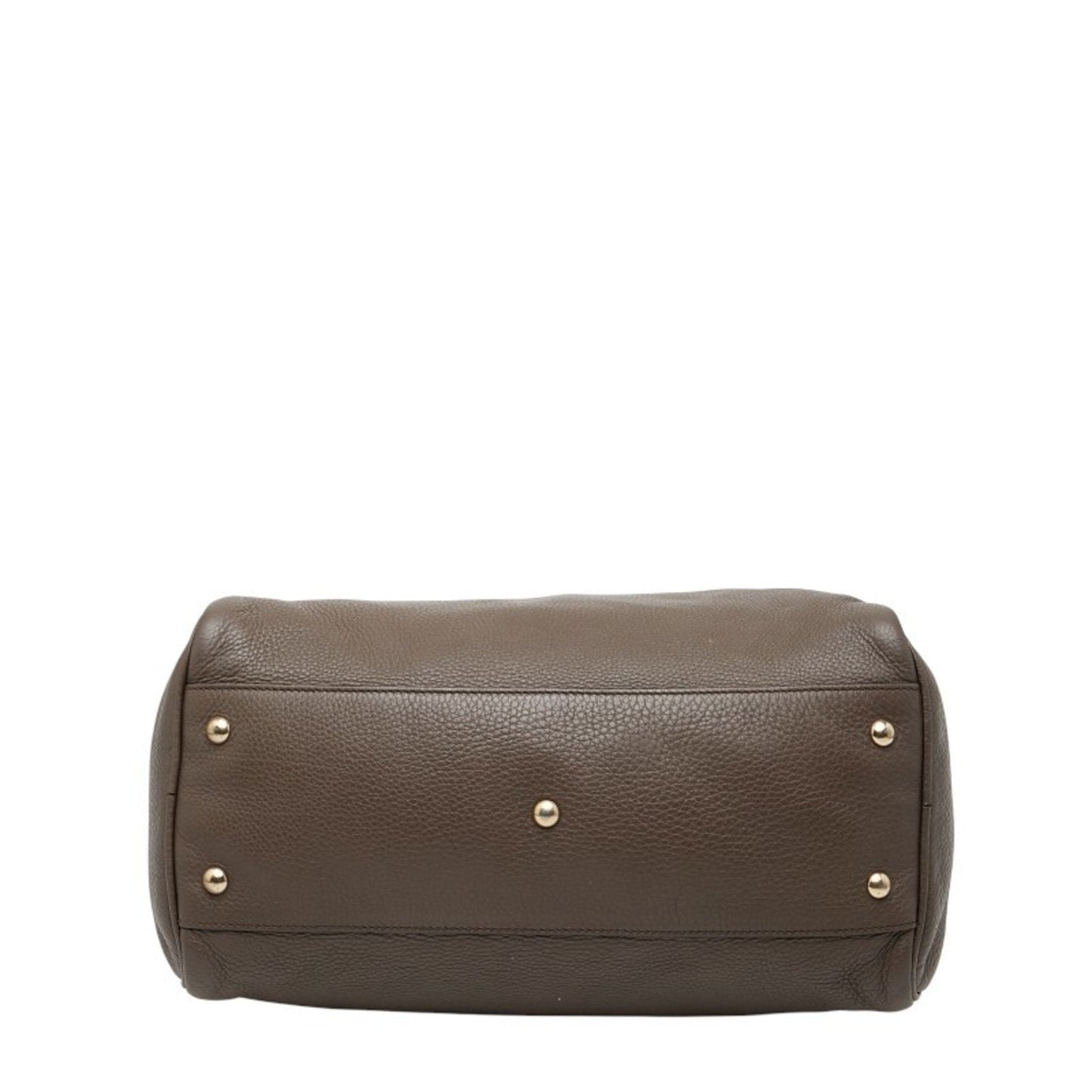 Gucci Brown Leather Handbag Shoulder Bag ( )