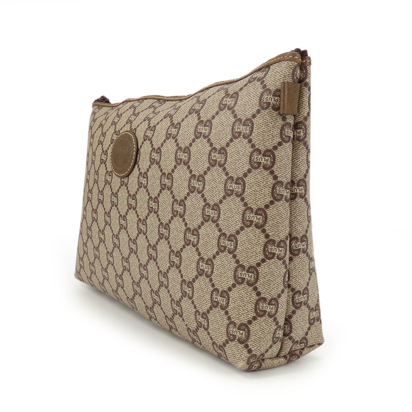 Gucci Beige Gg Plus Clutch Bag Pouch ( )