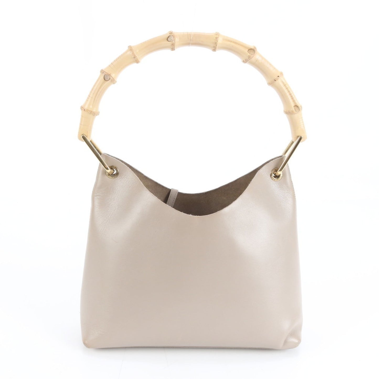 Gucci Grayish Leather Pouch Shoulder Bag ( )
