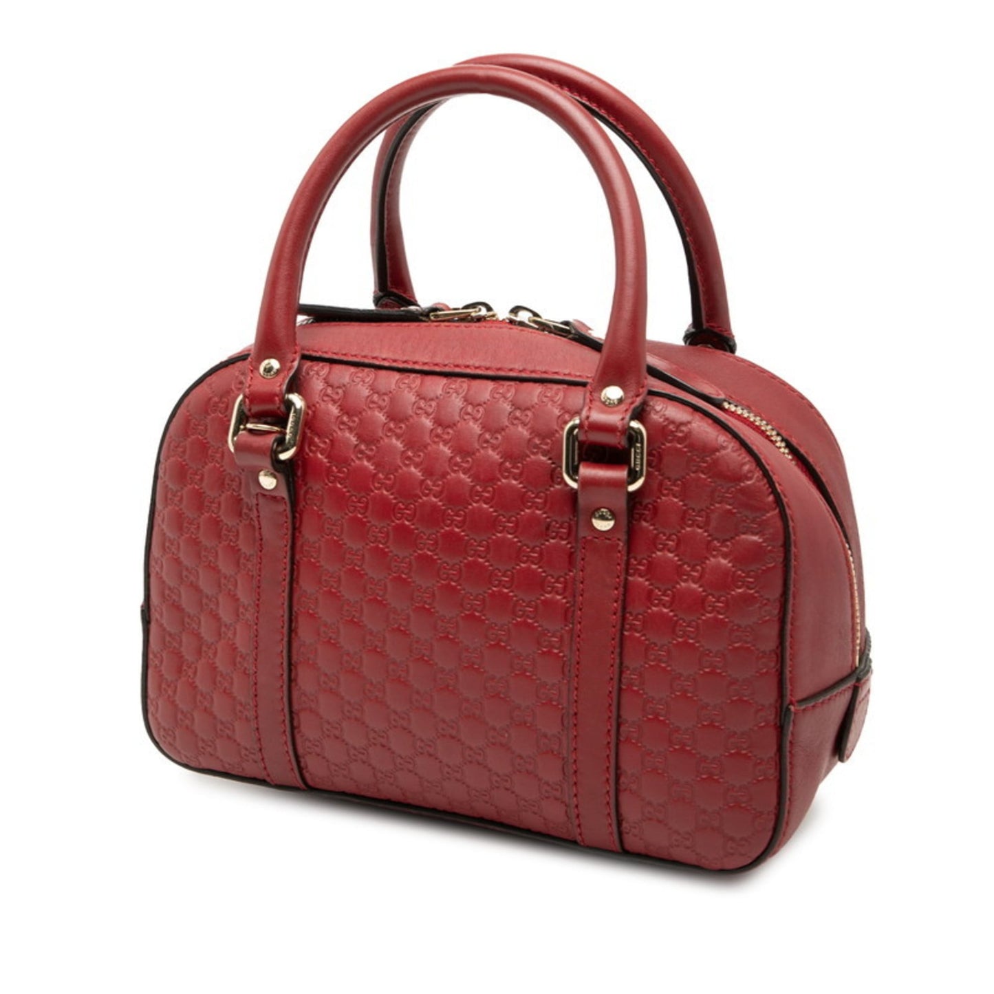 Gucci Microguccissima Red Color Leather Handbag Shoulder Bag ( )
