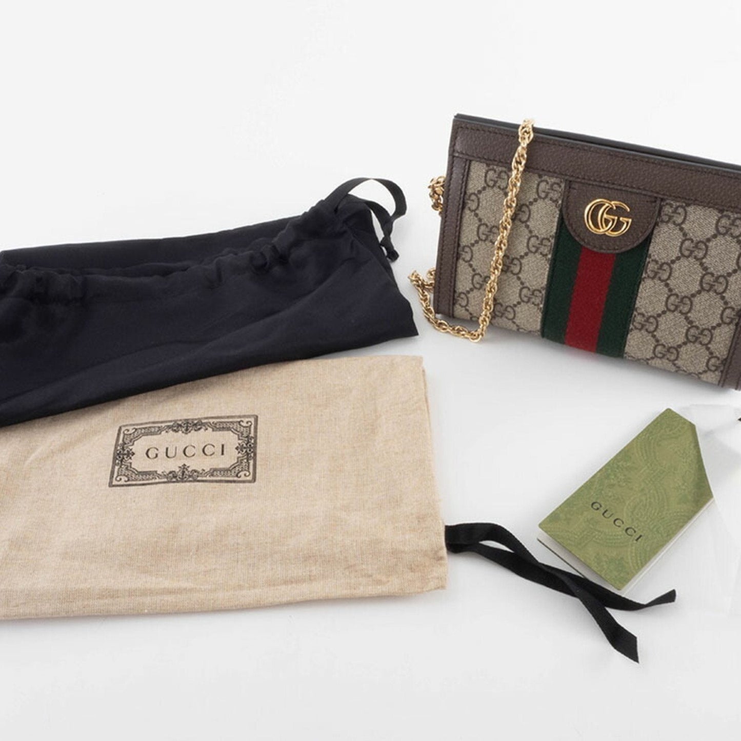 Gucci Ophidia Beige Brown Gg Supreme Shoulder Bag ( )