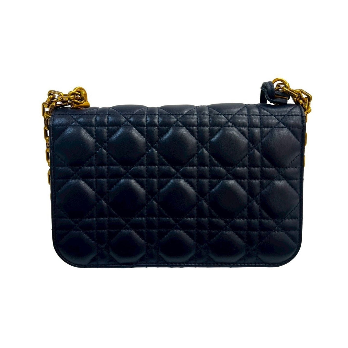 Christian Dior Blue Leather Shoulder Bag ()