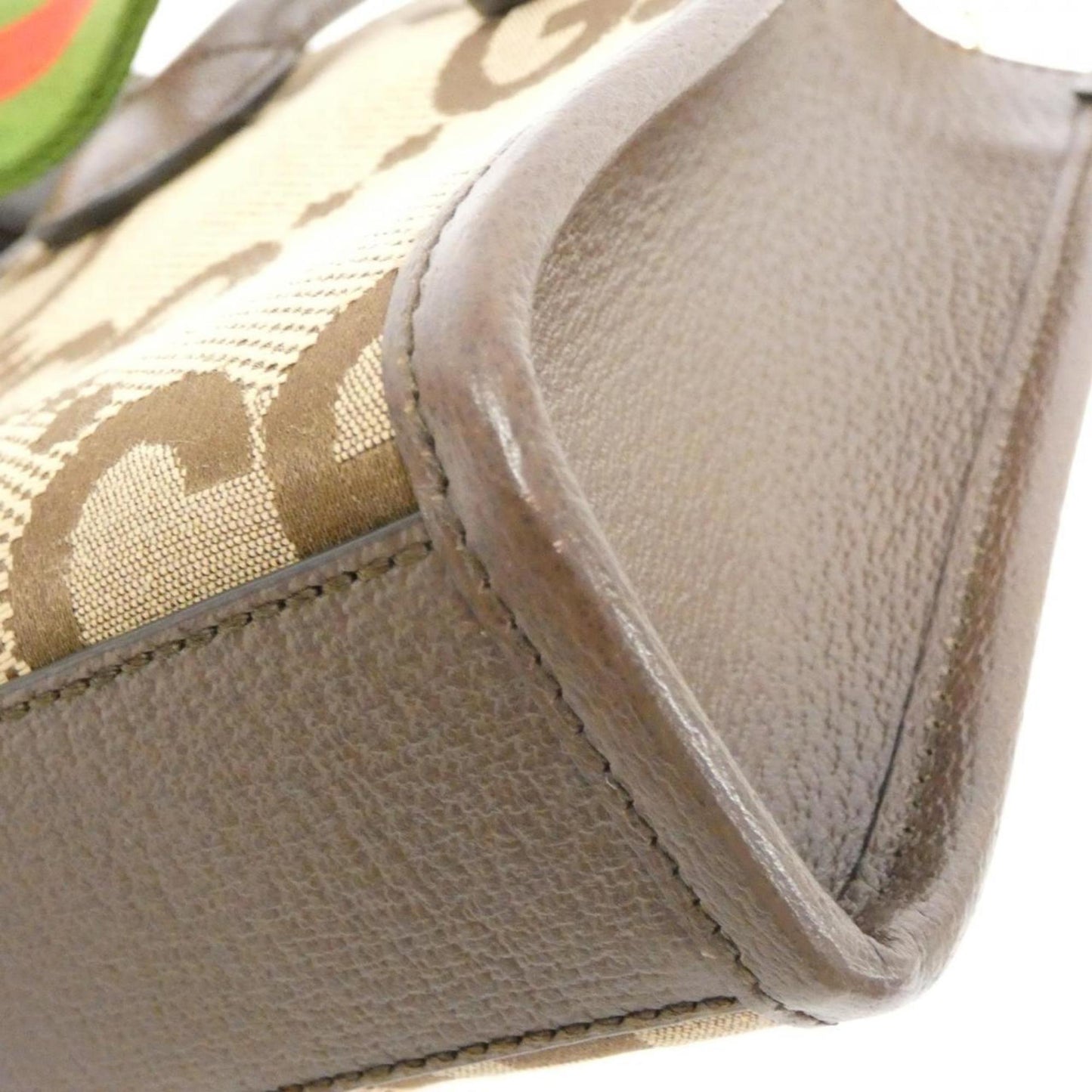 Gucci Leather Canvas Handbag