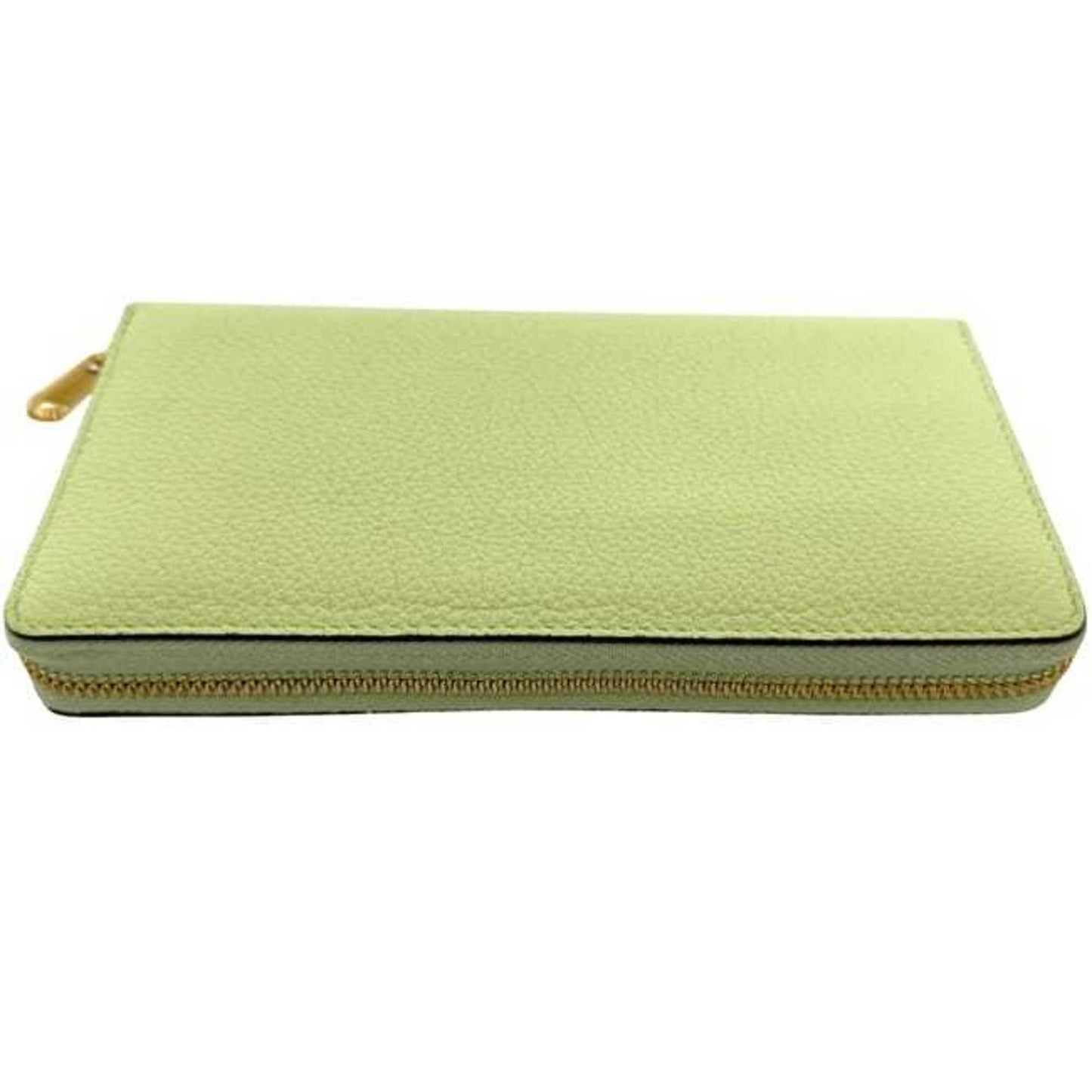 Gucci Light Green Leather Long Wallet (Bi-Fold) ( )