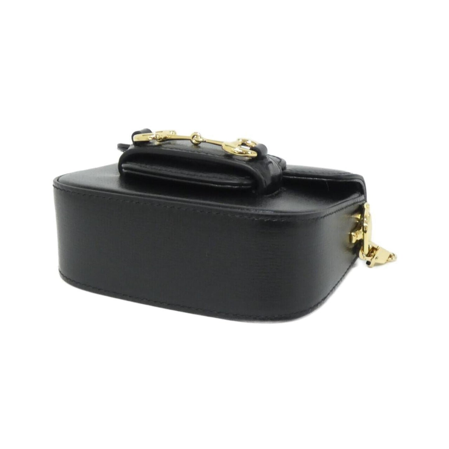 Gucci Black Leather Shoulder Bag ( )