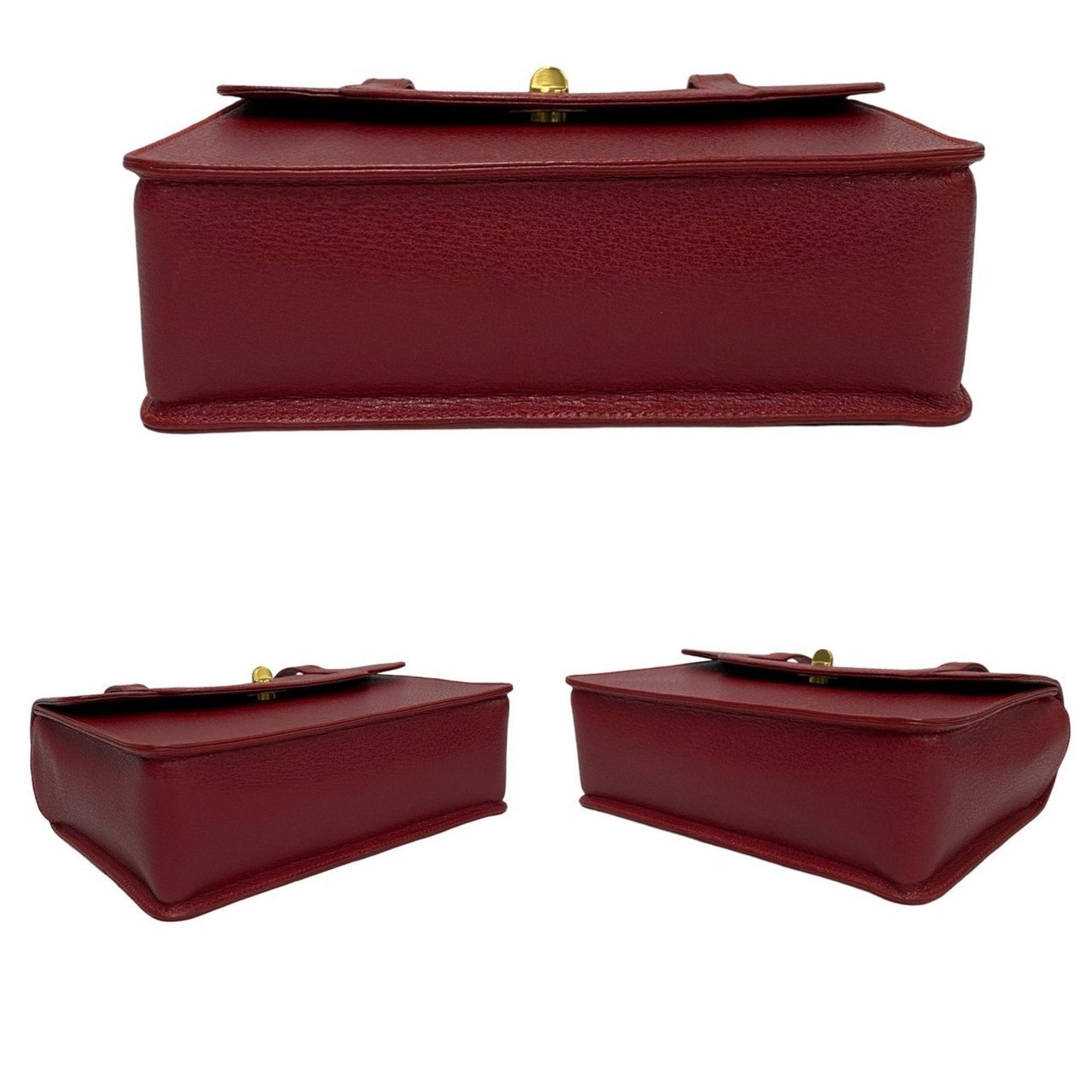Gucci Red Color Leather Shoulder Bag ( )