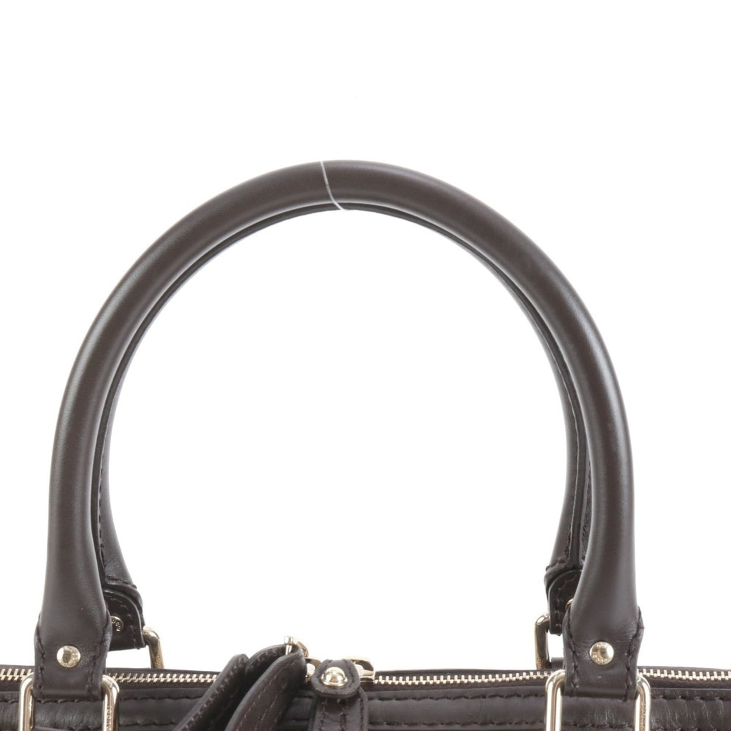 Gucci Brown Leather Canvas Shoulder Bag ( )