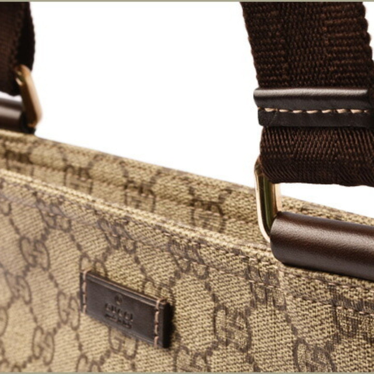 Gucci Beige Brown Gg Supreme Coated Canvas Messenger Bag Shoulder Bag ( )