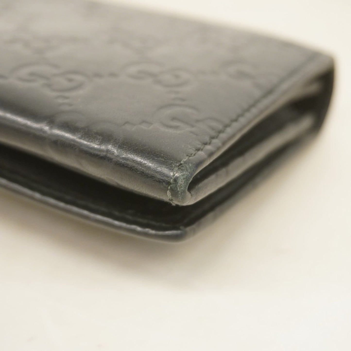Gucci Black Leather Long Wallet (Bi-Fold) ( )
