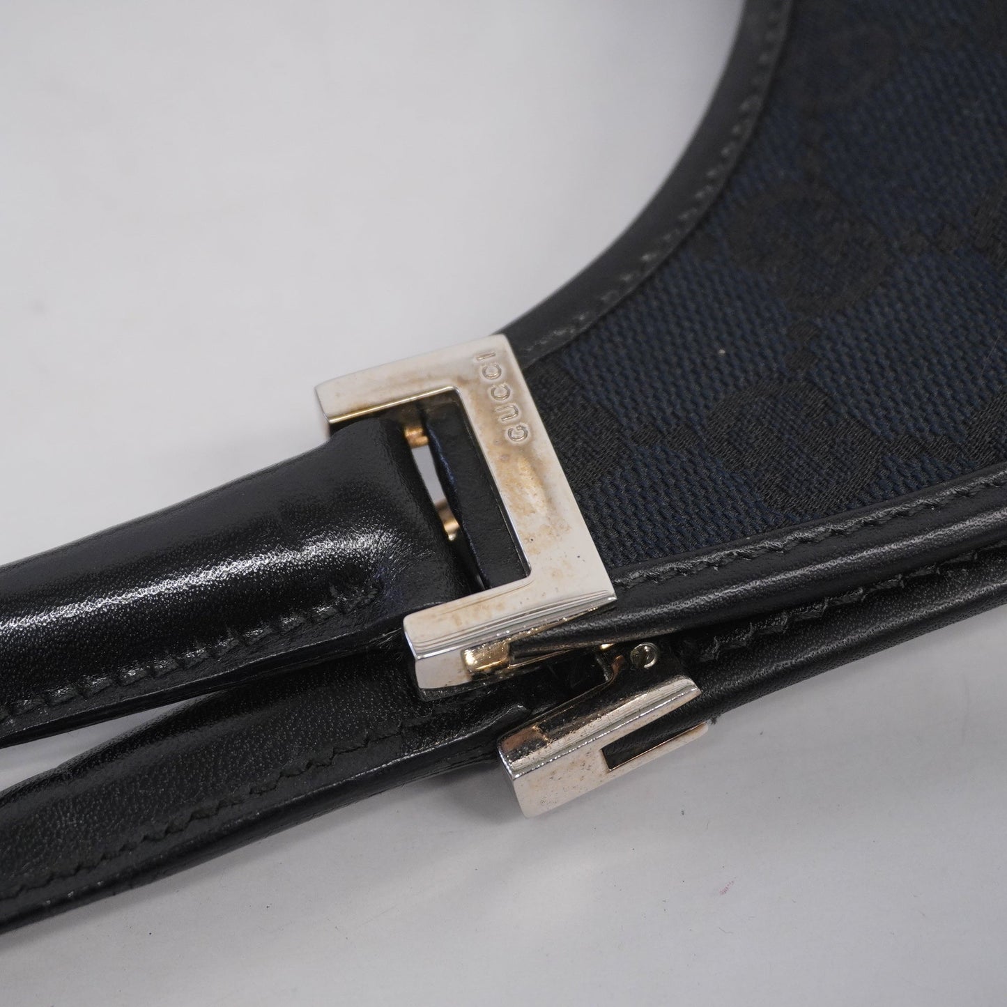 GUCCI Auth  Jackie Handbag 002 1067 Women's Leather,GG Canvas Black