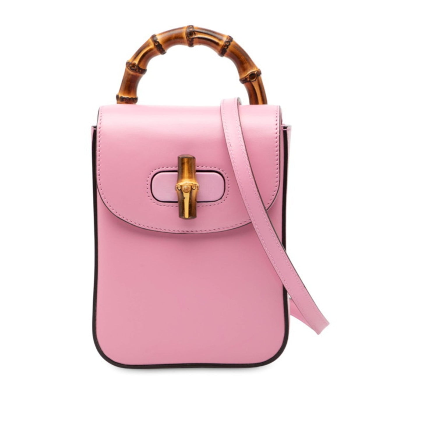 Gucci Pink Leather Backpack Handbag ( )