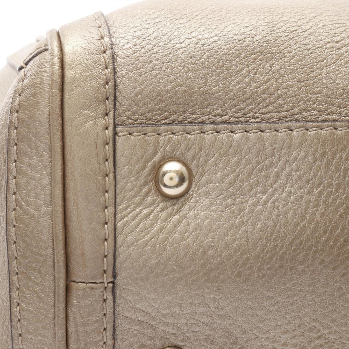 Gucci Gold Leather Tote Bag ( )