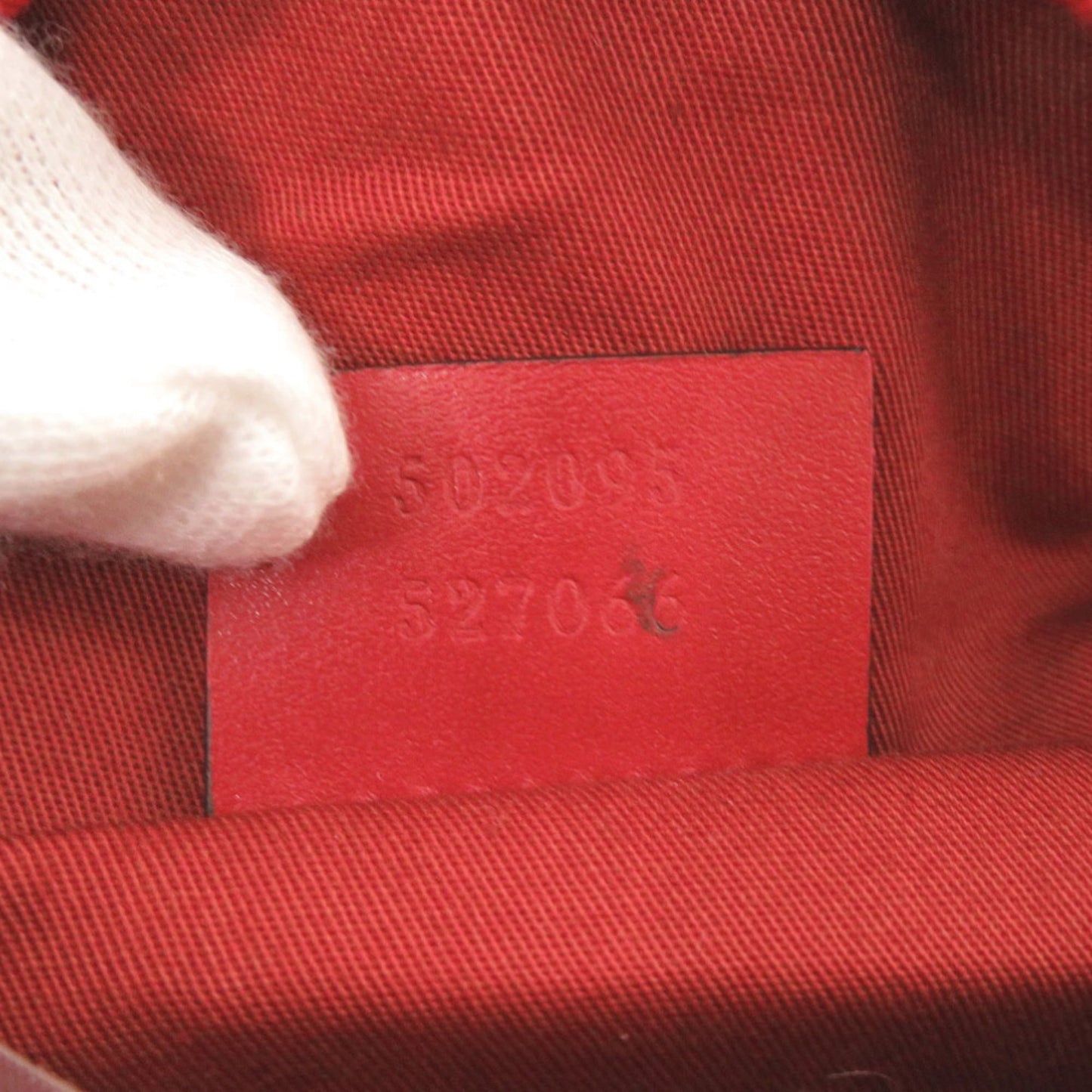 Gucci Red Color Canvas Leather Fanny Pack Sling Bag ( )