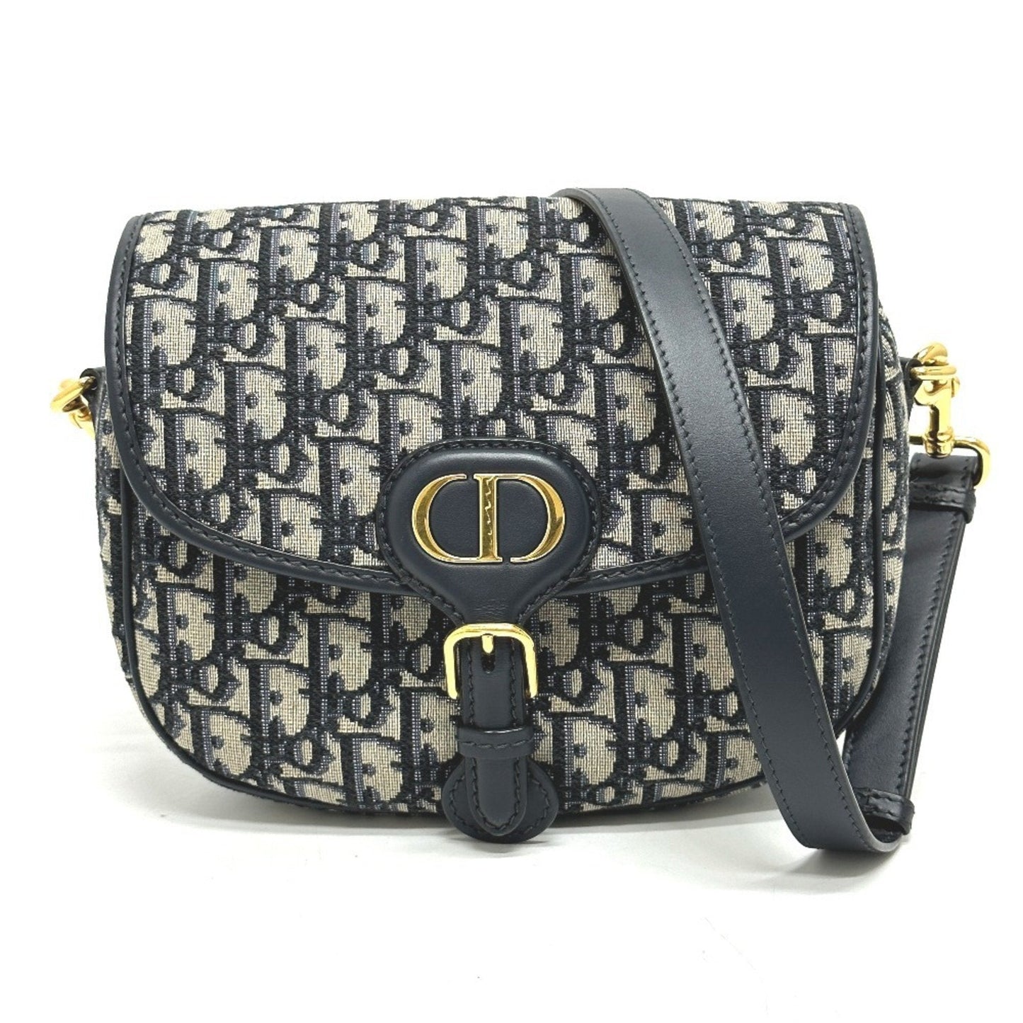Christian Dior Gray Leather Shoulder Bag ()