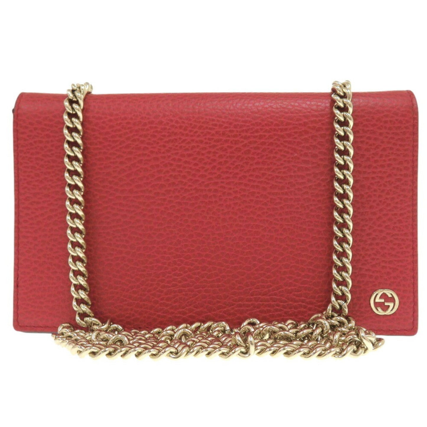 Gucci Red Color Leather Shoulder Bag ( )